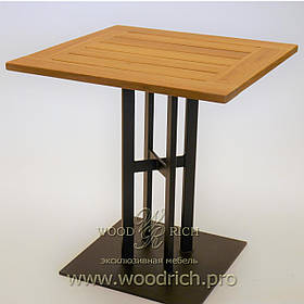 Квадратний стіл з масиву дерева для кафе