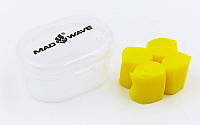 Беруши для плавания в пластиковом футляре MadWave желтый M071401: Gsport
