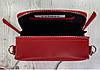 65-62р Натуральна шкіра Сумка жіноча крос-боді червона Шкіряна сумка жіноча через плече червона, фото 8