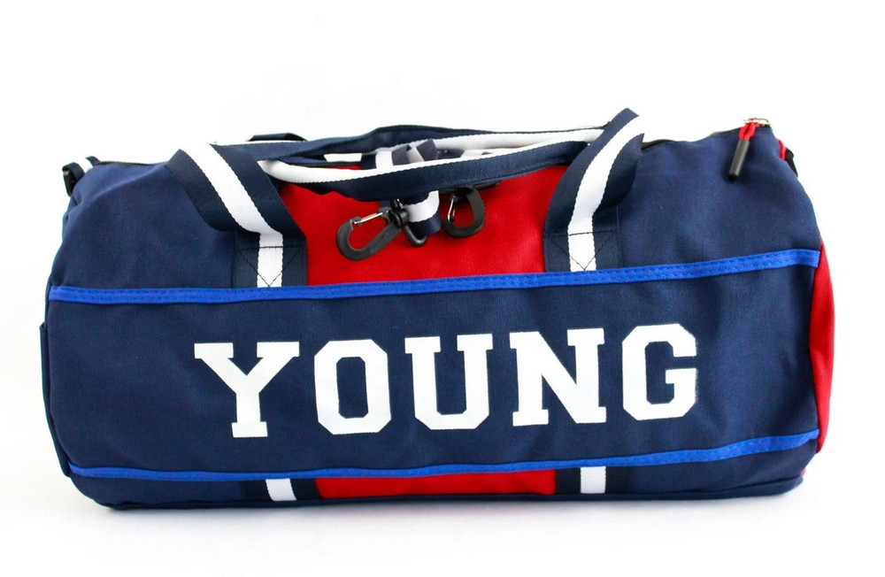 Стильна спортивна сумка YOUNG синя для залу і поїздки