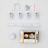 4 шт+1 ключ. Магнітний замок від дітей на меблі, ящики, двері, ВЕРСІЯ З ДОДАТКОВИМ КРІПЛЕННЯМ, ШАБЛОНОМ, фото 7