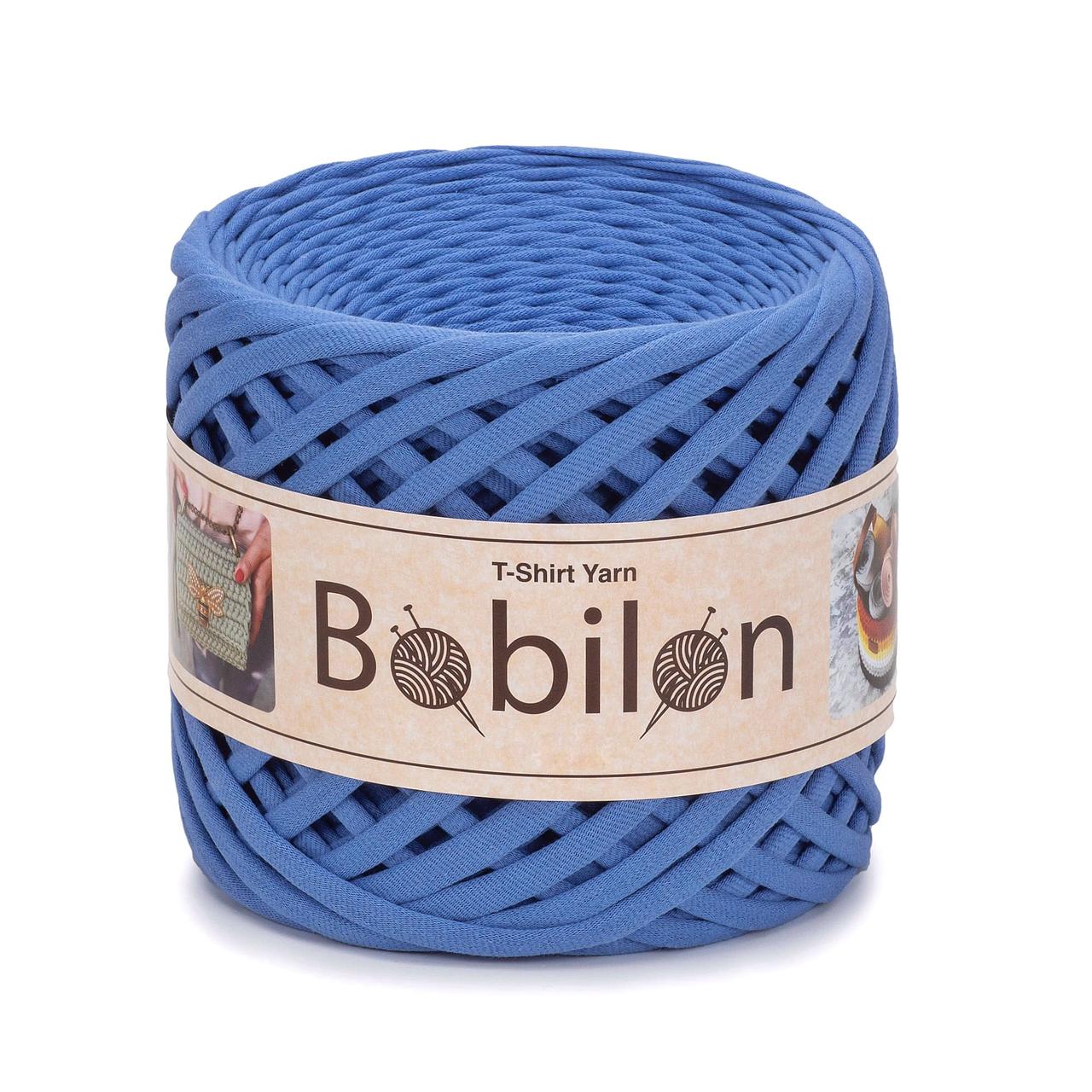 Пряжа трикотажна Bobilon Maxi (9-11 мм) Cornflower Волошка