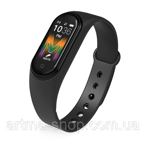 Фітнес браслет Smart Band M5 Mi Band Смарт годинник Black