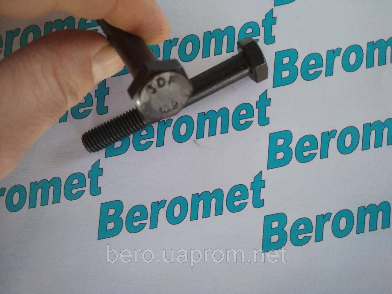 Болт М12*100 метричний з шестигранною голівкою і частковою різьбою, кл.міц.10.9, DIN 931, оцинкований