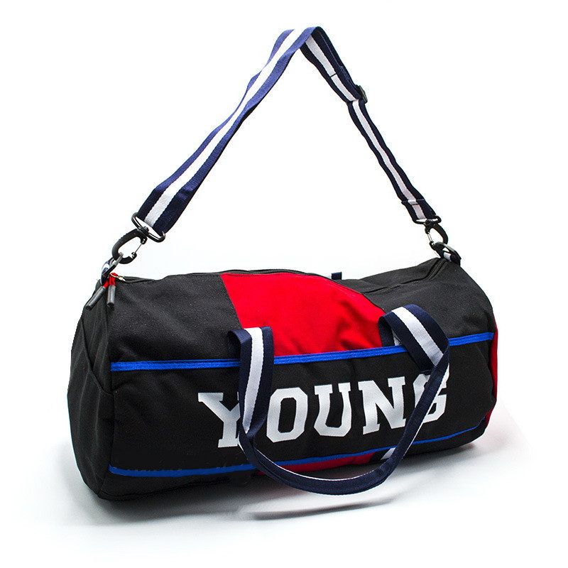 Стильна спортивна сумка YOUNG чорна для залу і поїздки