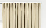 Тканина для перетяжки м'яких меблів шеніл Перфекто (Perfecto) кремового кольору, фото 3