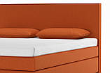 Тканина для перетяжки м'яких меблів шеніл Перфекто (Perfecto) помаранчевого кольору, фото 4