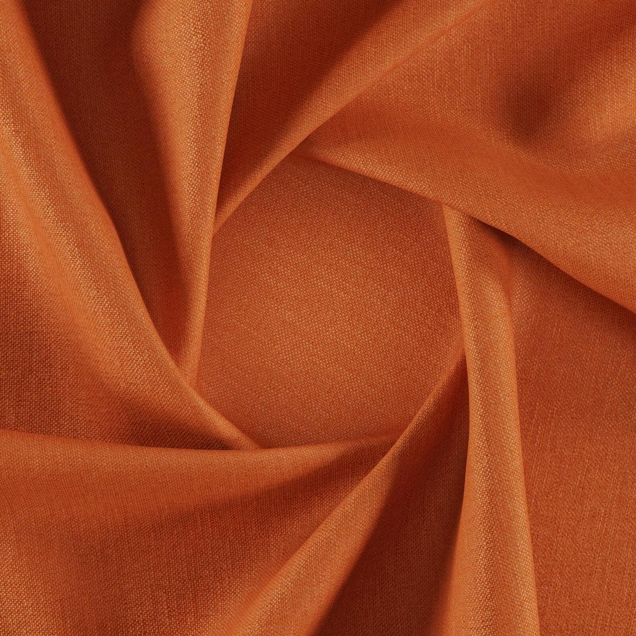Тканина для перетяжки м'яких меблів шеніл Перфекто (Perfecto) помаранчевого кольору