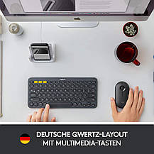 Клавиатура с немецкой раскладкой Logitech Multi-Device K380, фото 3