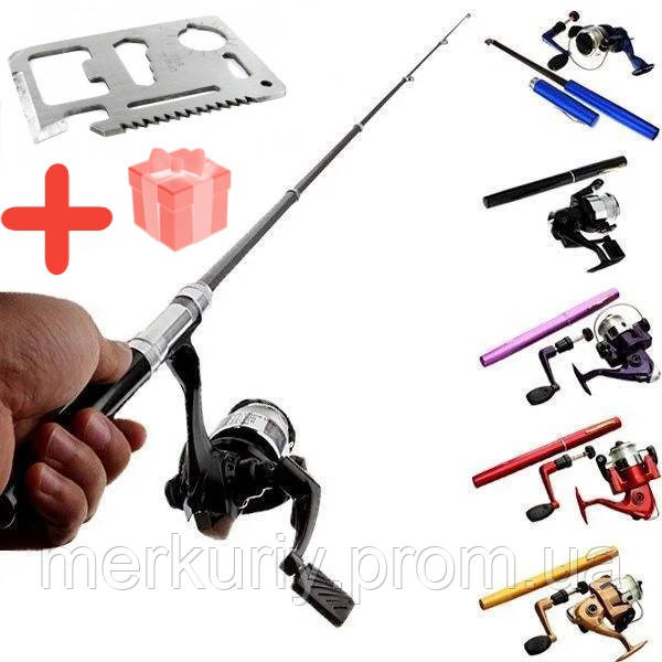 Кишенькова вудка-ручка Pocket pen fishing rod