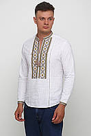 Біла вишита сорочка для чоловіків від виробника М-423-4