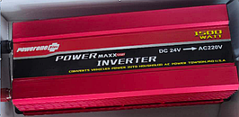 Перетворювач інвертор PowerOne 24V-220V 1500W LED дисплей