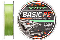 Шнур Select Basic PE 100м 0.18мм 22lb/ 9.9кг (салатовый)