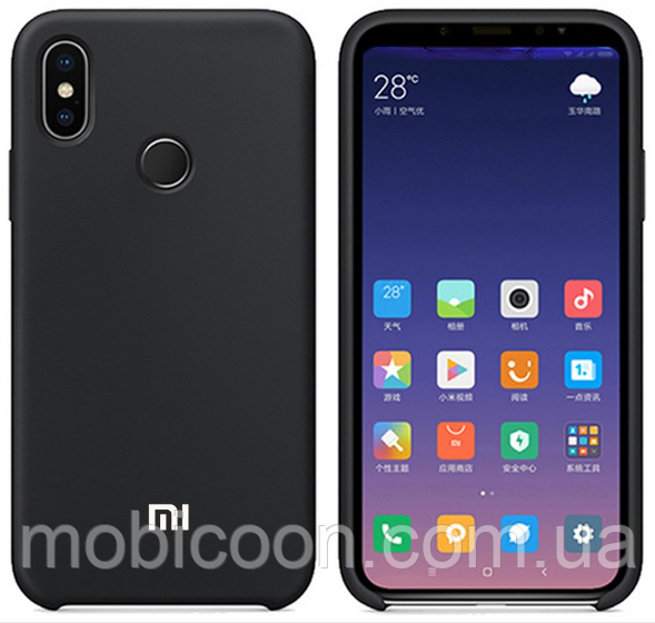 Чохол Silicone Case для Huawei Y7 (2019) / Huawei Y7 Prime (2019) чорний (хуавей 07), фото 1