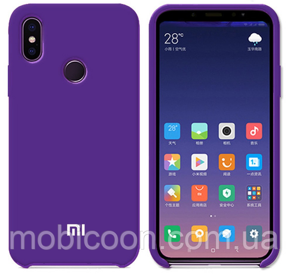 Чохол Silicone Case для Huawei Y7 (2019) / Huawei Y7 Prime (2019) фіолетовий (хуавей 07), фото 1