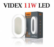 Настінно стельовий світильник LED 11W IP65 5000К 220V ART VIDEX накладної овальний