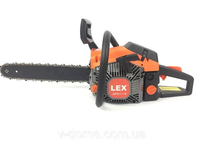 Бензопила ланцюгова LEX LXGCS60 : 4,5 кВт : 2 шини + 2 кола