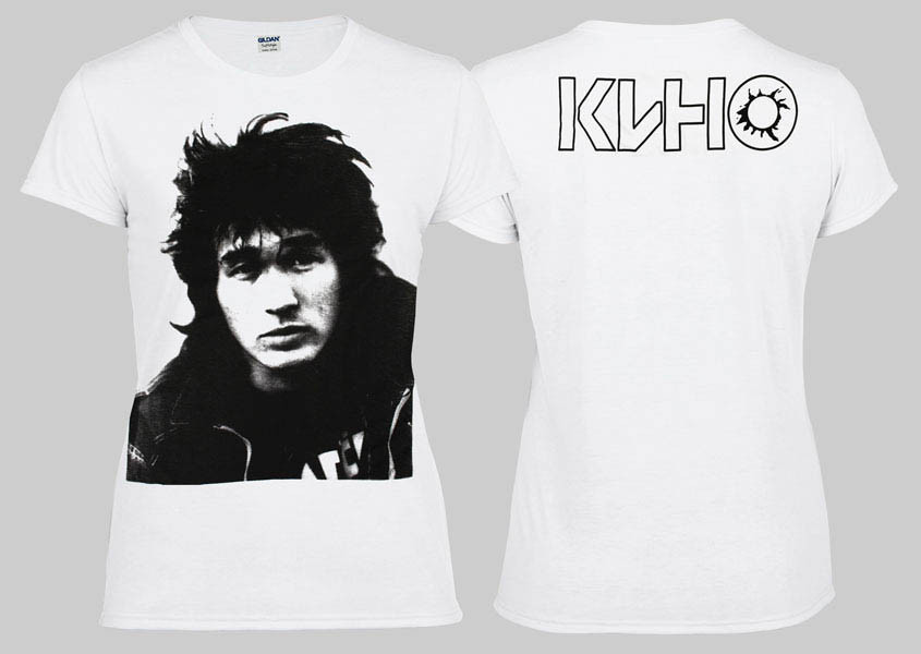 Футболка жіноча ВИКТОР ЦОЙ Кино біла