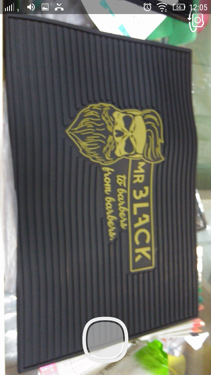 Килимок гумовий — чорний BARBER MR BLACK 45*30*0.9