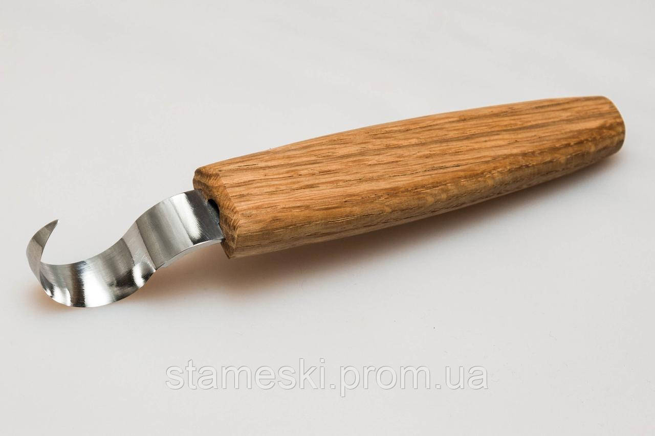 Ложкоріз BeaverCraft SK1oak - ніж з дубовою ручкою для вирізання заглиблень