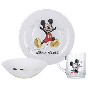 Дитячий набір посуду Luminarc DISNEY MICKEY COLORS 3 предмети L2124