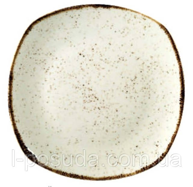 Тарілка дрібна квадратна Atlantis Krem 30см, фото 1