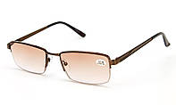 Готовые очки для зрения с тонировкой мужские Verse (коричневые)