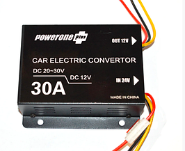 Перетворювач автоінвертор POWERONE DDC-30A 24v-12v