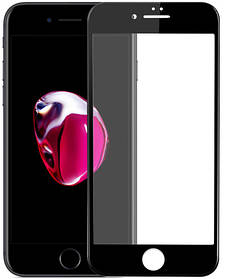 IPhone 7 Plus, 8 Plus захисне скло на телефон протиударне 5D Black чорне