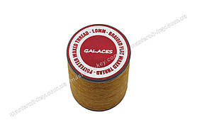 Galaces 1.00 мм світло-коричневий (S009) плоский вощений шнур по шкірі