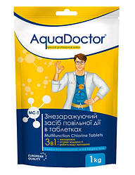 Засіб 3 в 1 по догляду за водою тривалої дії таб. 200 грам AquaDoctor MC-T (1кг)