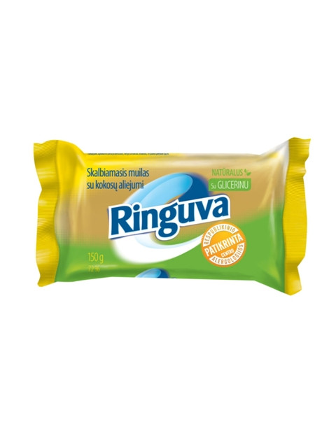 Мыло хозяйственное Ringuva с маслом кокоса 72% 150 гр - фото 1 - id-p535027577