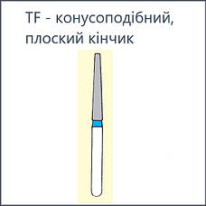 TF - конусоподібний, плаский кінчик