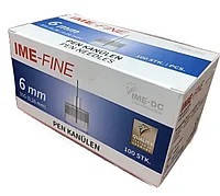 Голки IME-FINE (ІМЕ-ФАЙН) 31G для шприц-ручок, 6 мм, 100 шт.