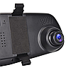 Автомобільний відеореєстратор дзеркало DVR 138 Full HD Авто реєстратор у машину, Двокамерний автореєстратор, фото 9