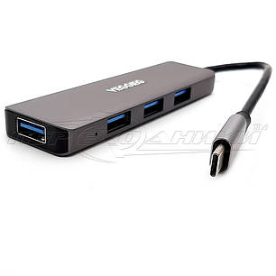 HUB Type-C to 4-Port USB 3.0 (преміум), фото 1