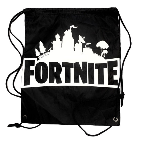 Рюкзак легкий "Fortnite" чёрный для сменной обуви и одежды