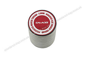 Galaces 1.00 мм світло-сірий (S022) плоский вощений шнур по шкірі