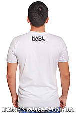 Футболка чоловіча KARL LAGERFELD 20-13081 біла, фото 2