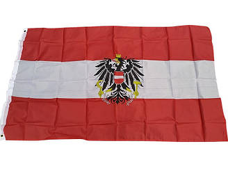 Прапор Австрії з гербом 90х150см