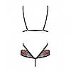 Боді Obsessive Megies teddy black S/M, фото 5