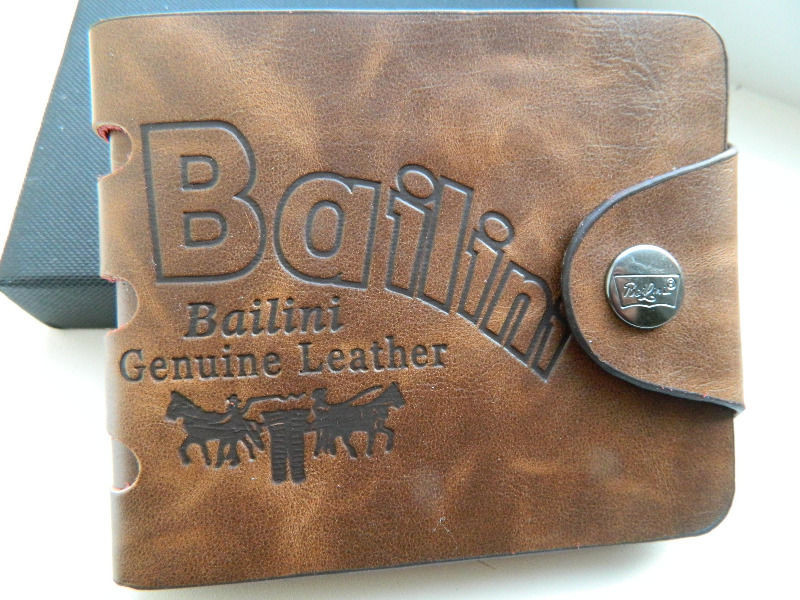 Портмоне "BAILINI" чоловічий шкіряний напис