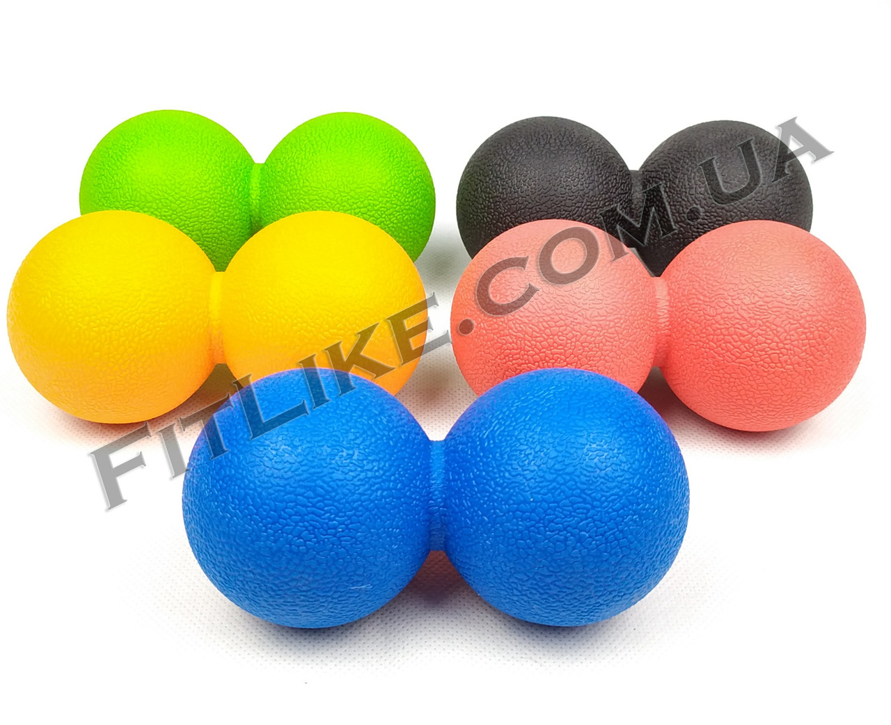 Сдвоенный массажный мячик жесткий для МФР купить в Киеве и Одессе ...