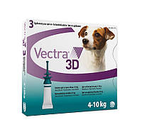 Вектра 3Д (Vectra 3D) капли на холку для собак 4 - 10 кг.