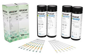 Тест-смужки URISCAN (Урискан) для дослідження сечі U64 2ACR (мікроальбумін, креатинін), 50 шт.