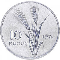 Турция 10 куруш 1976 UNC