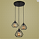 Люстра-підвіс лофт 756PR108F-3 BK (300), фото 2