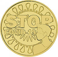 Тибет 1 доллар 2020 UNC Коронавирус COVID-19 STOP