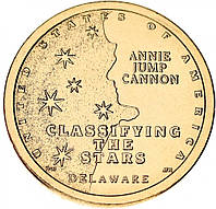 США 1 доллар 2019 UNC D Американские инновации - Классификация звезд, Энни Кэннон (Делавэр)