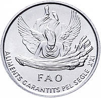 Андорра 1 сентим 1999 «ФАО» UNC (KM#171)